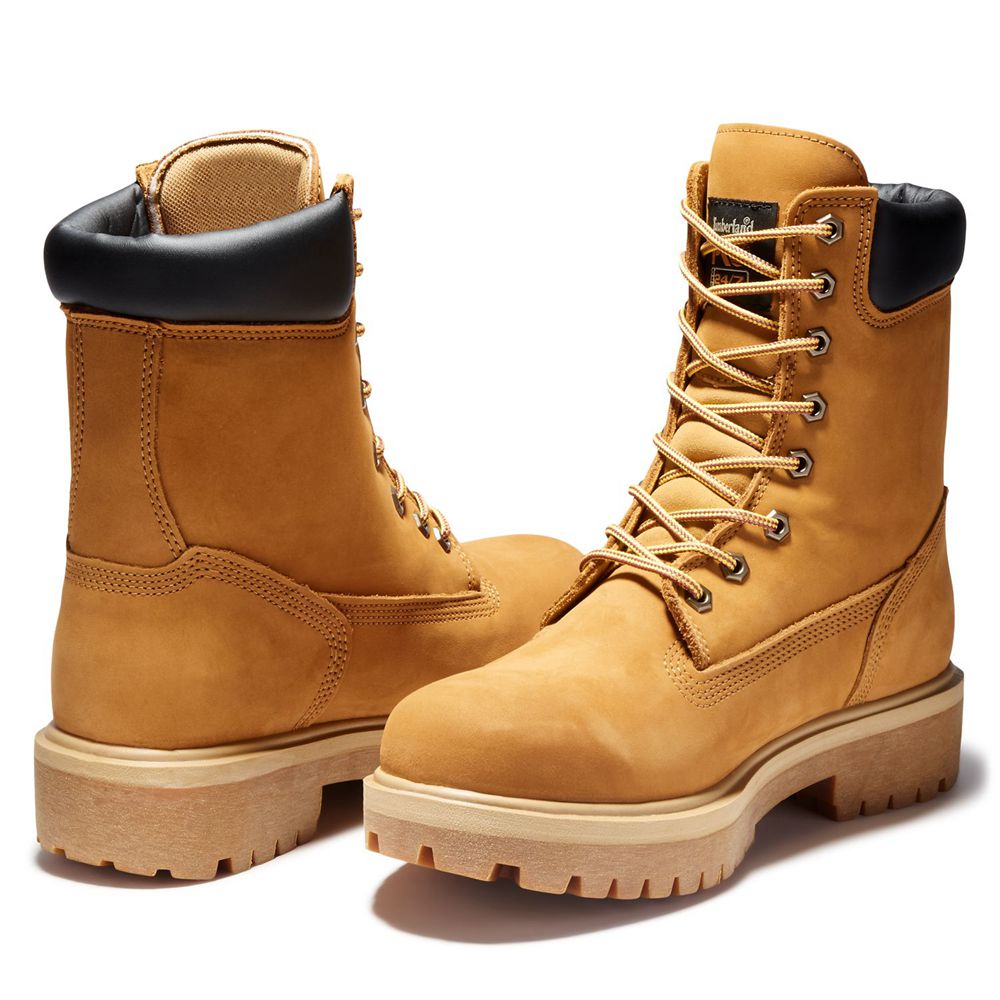 Bocanci Pro Timberland Barbati Maro - Direct Attach 8\" Soft Toe - Romania - CZNDBV560